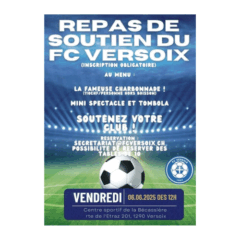 Ne manquez pas le repas de soutien !