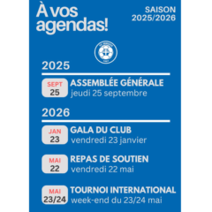 À vos agendas: saison 25/26!