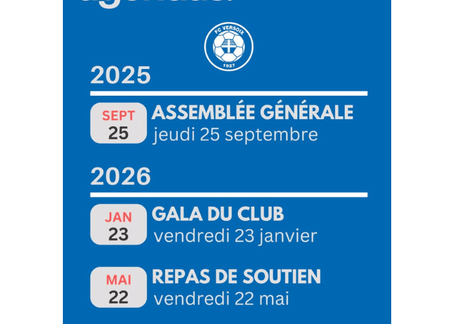 À vos agendas: saison 25/26!