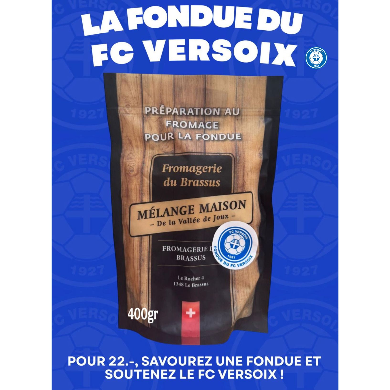 Fondue du FC Versoix – Mélange Maison (400g)