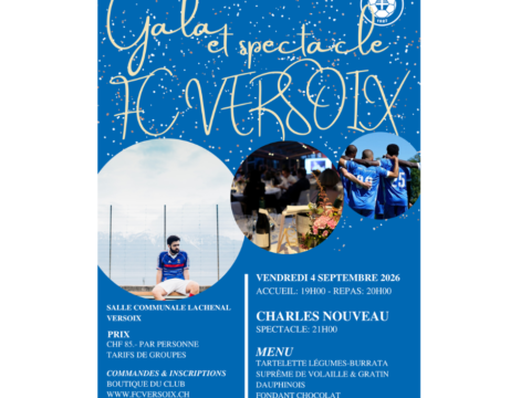 Nouvelle date Gala FC Versoix