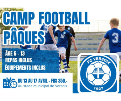 Camp de Football de Pâques – FC Versoix (13 au 17 avril)