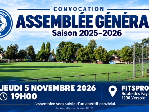 Convocation à l’Assemblée générale du FC Versoix